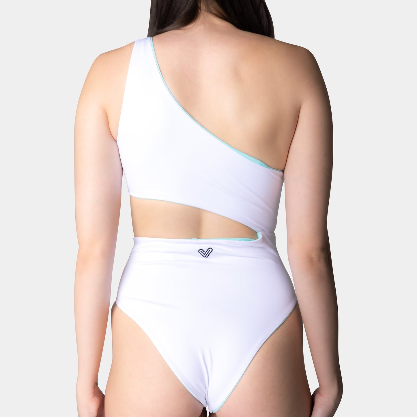 Aruba Blue & Coastal White Reversible One-Piece Swimsuit