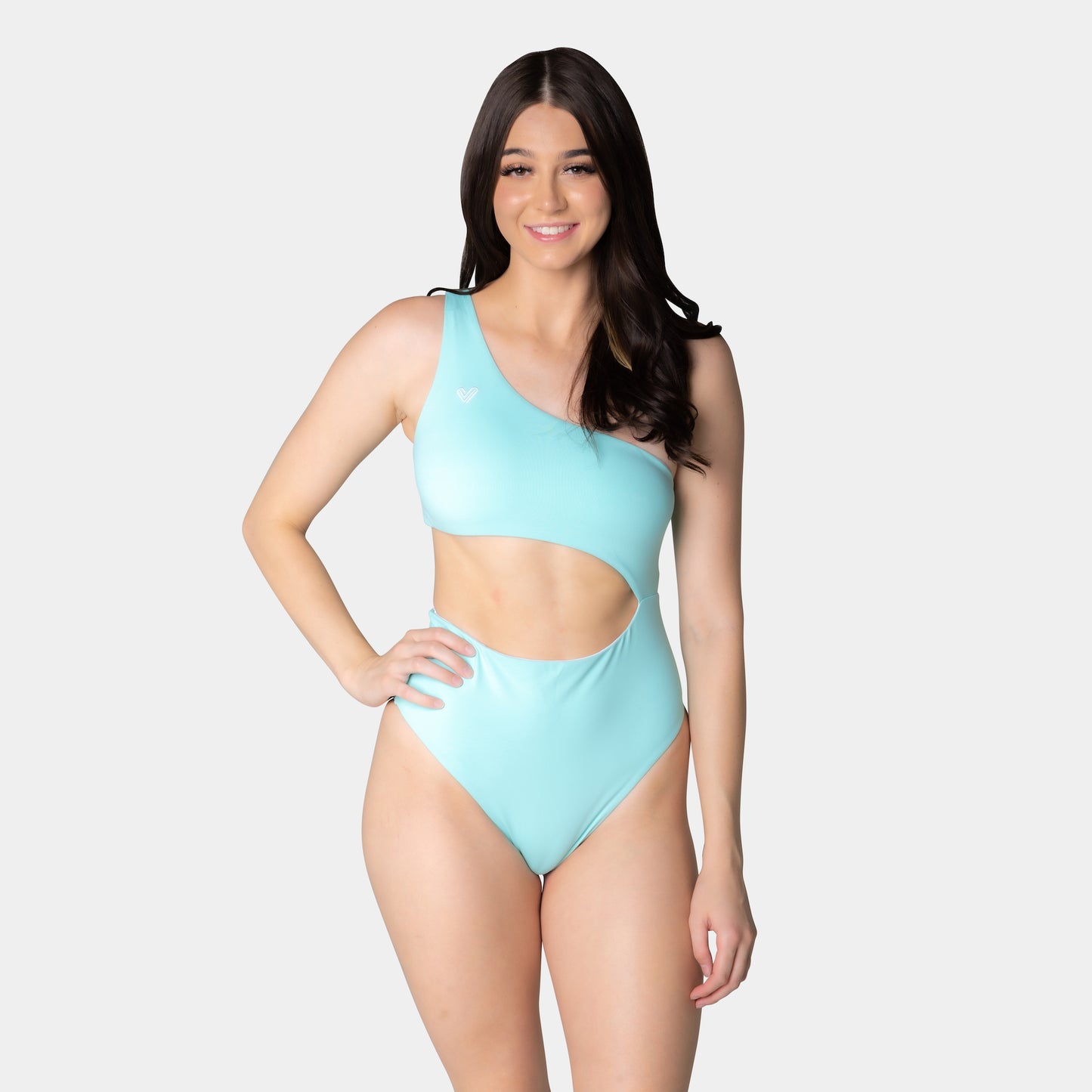 Aruba Blue & Coastal White Reversible One-Piece Swimsuit