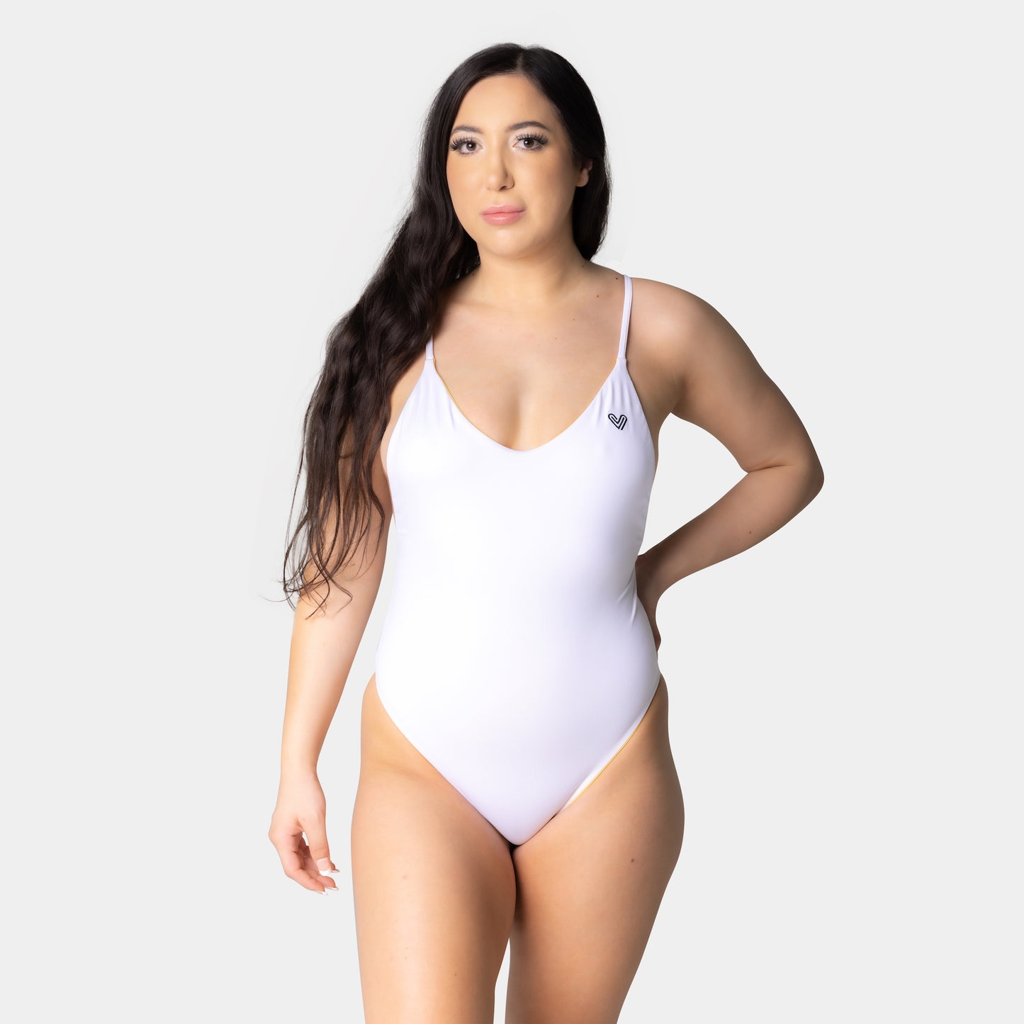 Fly Yellow & Coastal White Reversible One-Piece Swimsuit