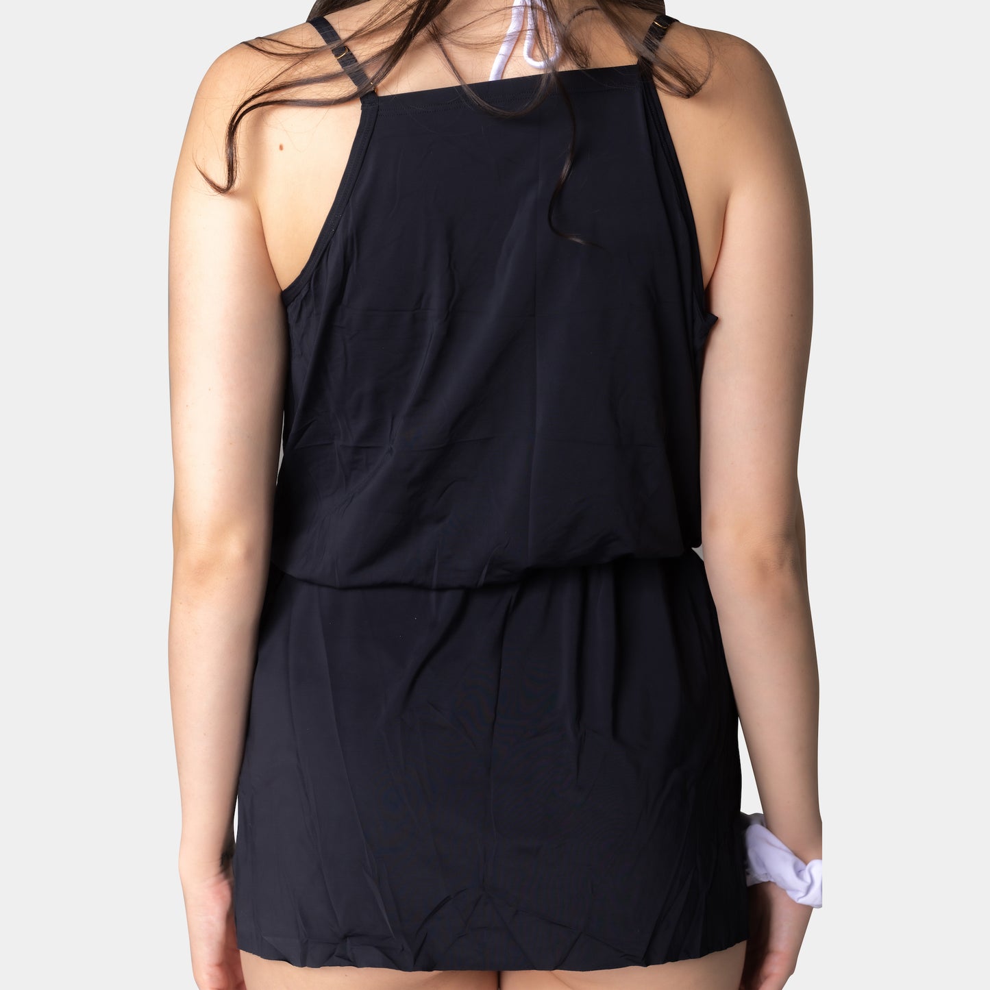 Nova Black String Strap Cover-Up Dress