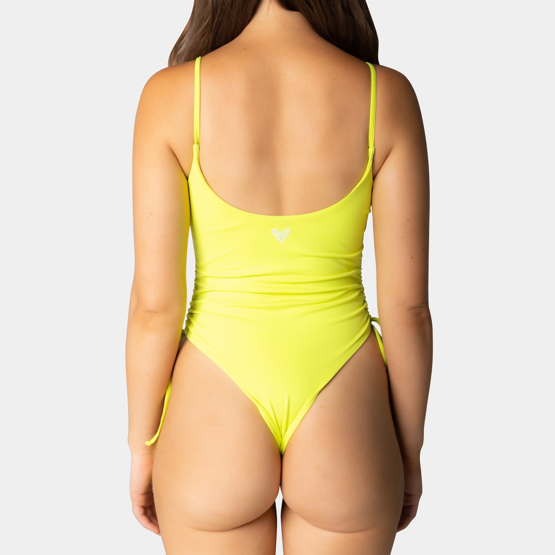 Women's Swimwear Vibe Green Side-Tie One-Piece Swimsuit – VEVE Swim