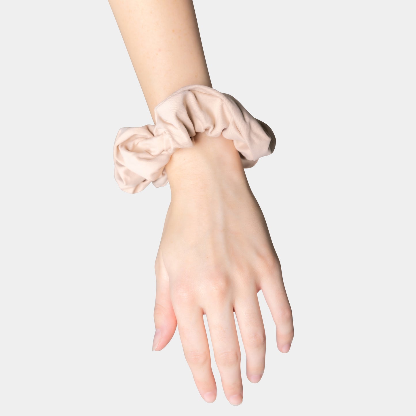 Nude Silk Scrunchie