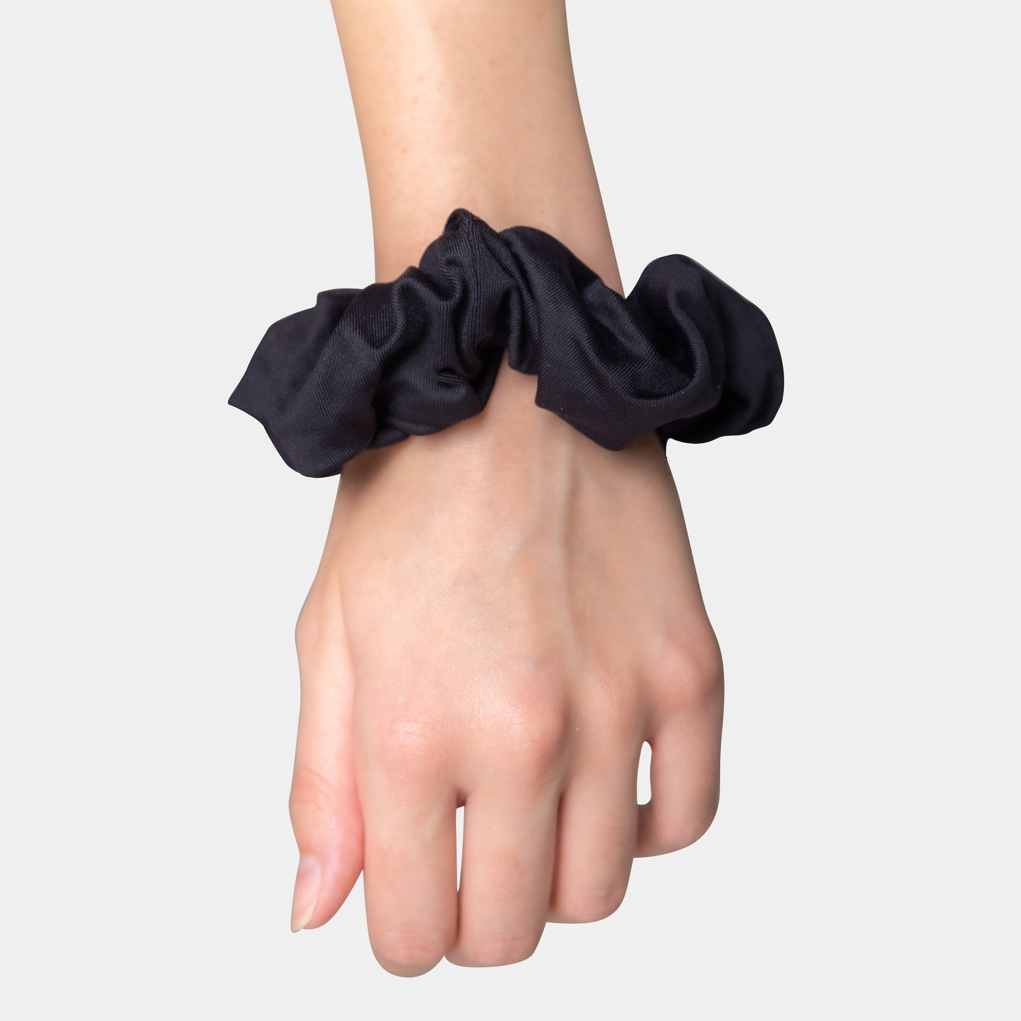 Nova Black Silk Scrunchie