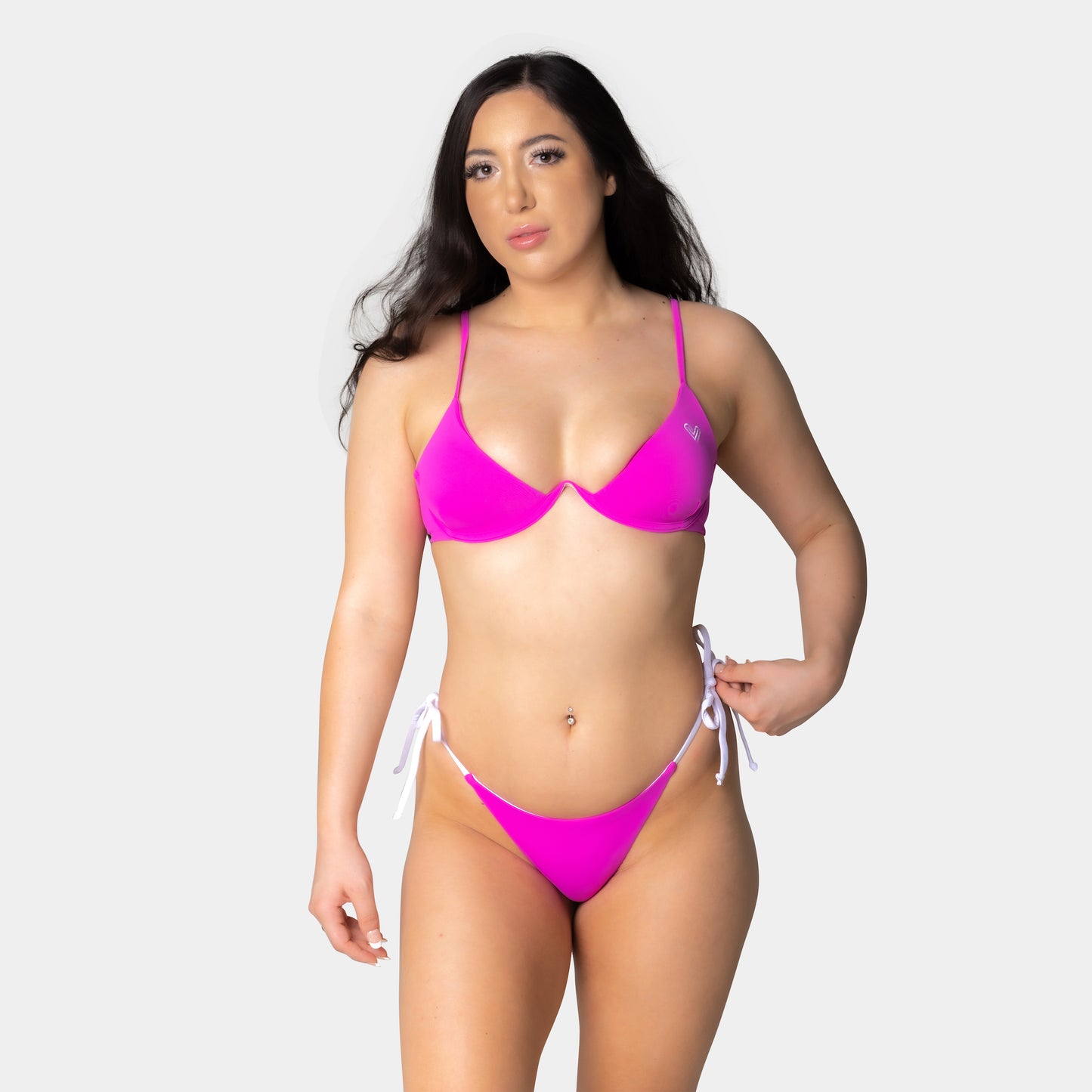 Ultra Purple Modern Fitted Bikini Top