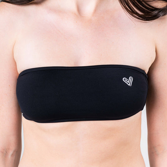 Nova Black Bandeau Bikini Top